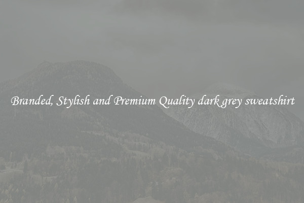 Branded, Stylish and Premium Quality dark grey sweatshirt