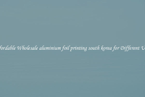 Affordable Wholesale aluminium foil printing south korea for Different Uses 