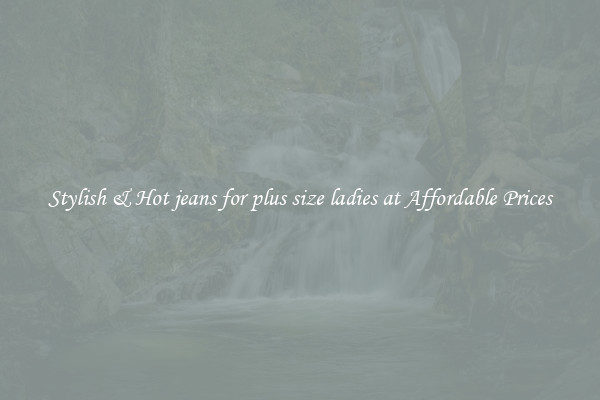 Stylish & Hot jeans for plus size ladies at Affordable Prices