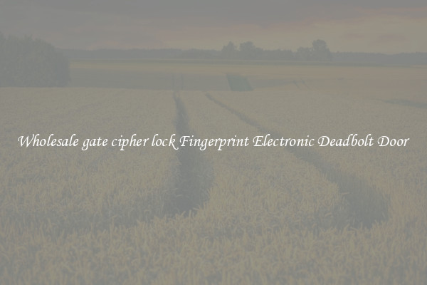 Wholesale gate cipher lock Fingerprint Electronic Deadbolt Door 