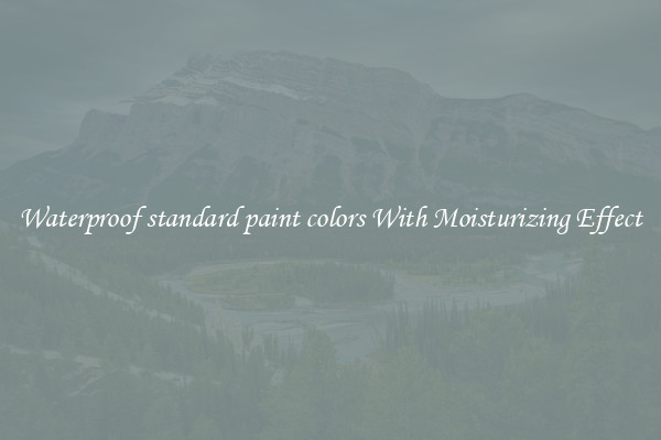 Waterproof standard paint colors With Moisturizing Effect