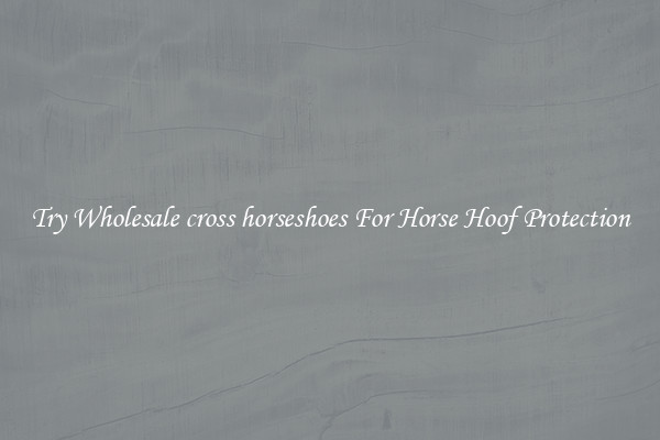 Try Wholesale cross horseshoes For Horse Hoof Protection