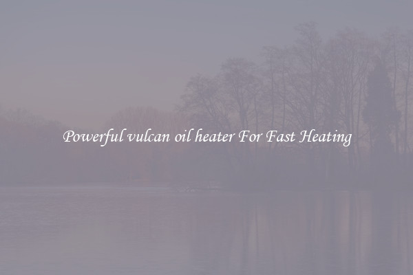 Powerful vulcan oil heater For Fast Heating