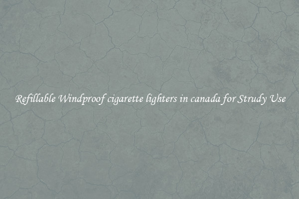 Refillable Windproof cigarette lighters in canada for Strudy Use